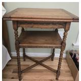 Vintage Oak wood small game table