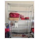 5 tier metal roll around rack ONLY