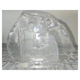 Gorgeous glass nativity decor