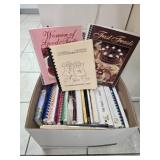 Box of Misc Cookbooks & Recipes