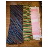3 hand made  crocheted blankets
