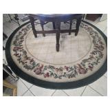 93' area round rug