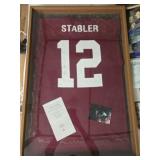 Signed Ken Stabler #12 jersey with COA