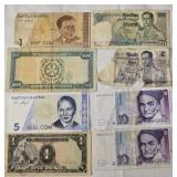 Lot of various bank notes