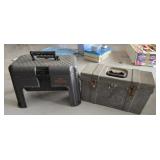 Step stool tool box with tools & tuff box with