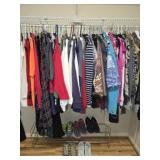 Closet Lot of Nice Ladies Clothing & Shoes M to XL