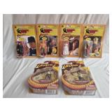 6 collectible Indiana Jones figurines