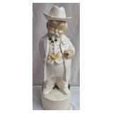 Vintage ceramic bourbon decanter
