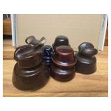 Vintage brown insulators