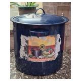 16 Qt Enamelware Stock Pot  with lid