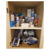 Bathroom Cabinet Lot of Misc Medical & More