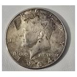 1964 Silver Kennedy half dollar
