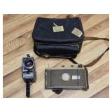 Vintage Kodak Electric 8 Zoom Camera & Polaroid
