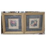 Pair of framed Barbara Mack prints
