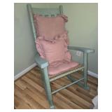 Light green rocking chair