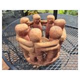 Mexican pottery Circle of Friends sculpture