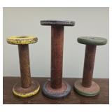 Lot of 3 vintage spools