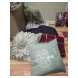 Estate lot of pillows and cushions