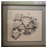 Framed Paul Bear Bryant print