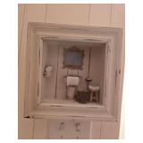Shadow box bathroom decor