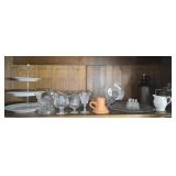 Estate lot of glassware and more decor