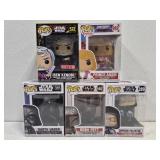 Collection of 5 Pop dolls some StarWars & more