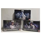 Collectible Star Wars plastic model kits