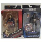 Lot of 2 Marvel and DC figurines