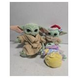 Lot of 3 baby Yoda stuffed animals