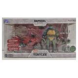 Teenage Mutant Ninja Turtles toys in the package