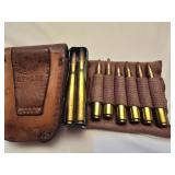 Hunter ammo belt case with ammo