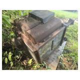 Extremly heavy antique stove cast iron and marble