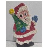 Vtg 1970s melted popcorn plastic Christmas decor