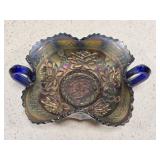 Vintage Fenton Carnival Glass Bonbon Dish