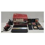 Vintage Atari Video Game Controllers & 9 Games