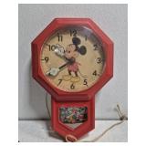 Vtg Micky Moose clock Needs Work