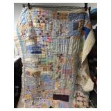 84" by 72" vintage handmade quilt