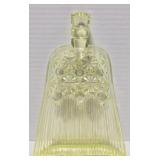 Vaseline glass whisk broom novelty dish