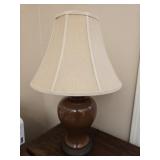 Brown ceramic lamp