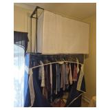 Rack of clothes woman