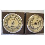 Barometer and thermometer