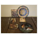 Collection of Mediterranean style decor , plates