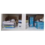 Shelf lot of light bulbs