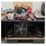 Large garage lot of tools table and more