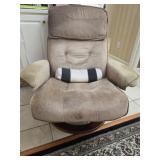 Lane upholstered swivel chair needs to be cleaned