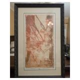 Unidentified signed and numbered print of a woman