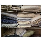 Estate lot of linens and blankets