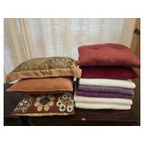 Estate lot of towels and pillows