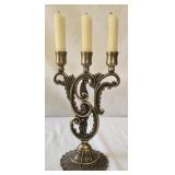 Brass candleabra