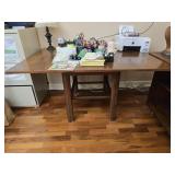 Gorgeous dark wood drop leaf table